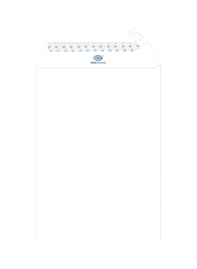 FIS 50-Piece Peel And Seal Envelope Set White - Image 1