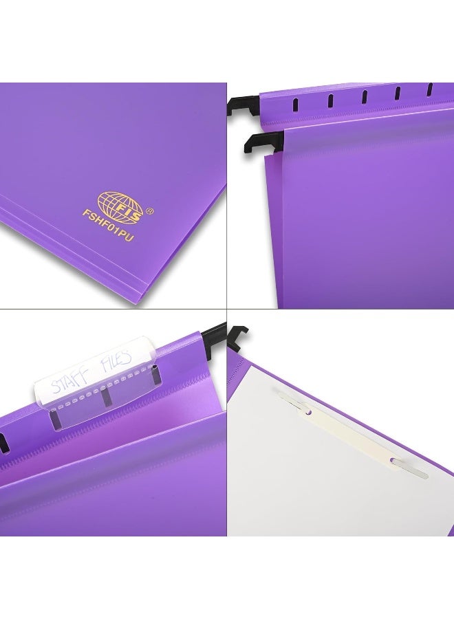FIS® Purple Hanging Files, 365x260mm, 0.3mm Thickness, Pack of 12 Purple - Image 4