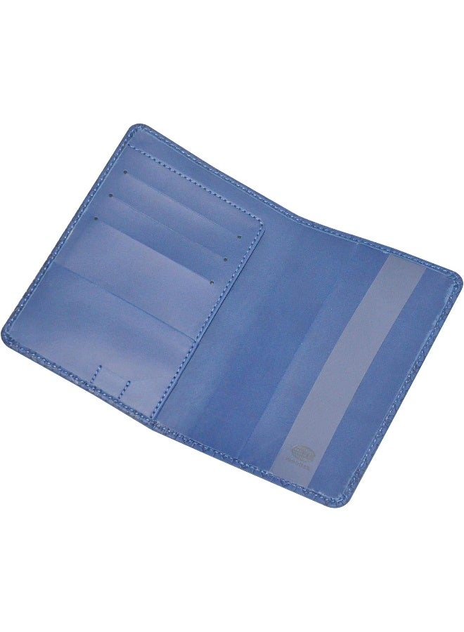 FIS Blue Polyurethane Passport Wallet for Unisex Blue - Image 1