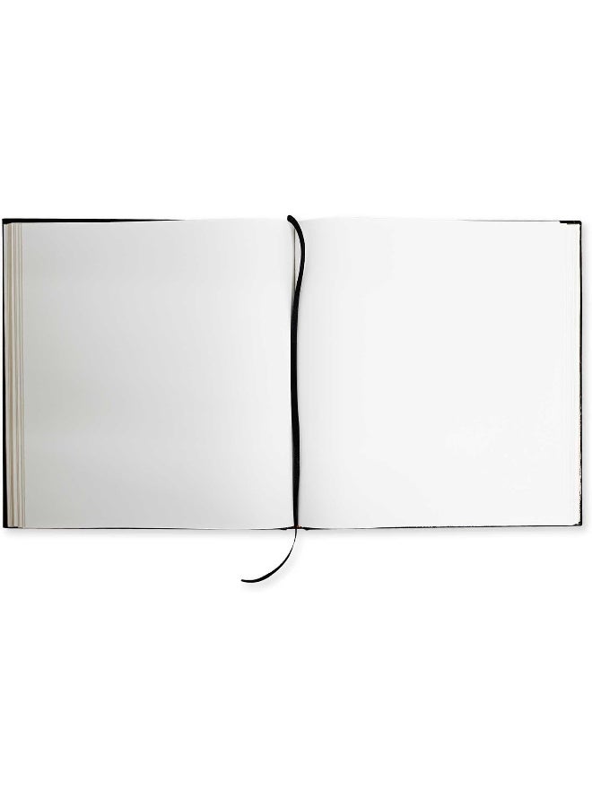 FIS Golden Book with Vinyl Cover - 280x275mm, 96 Sheets, Gold Gilding, Black Color, Gift Box Included Black/Gold - Image 4