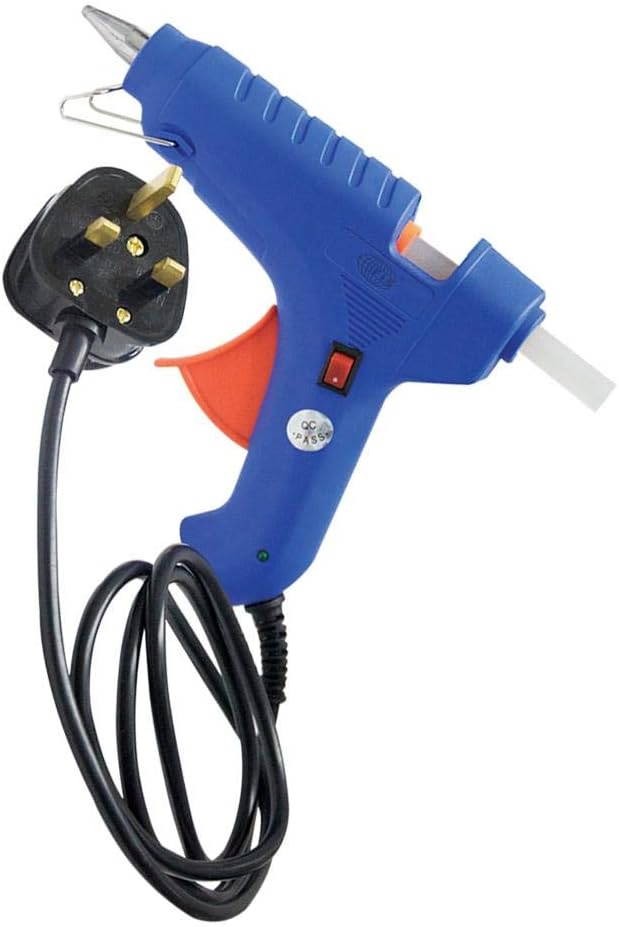 FIS 80 Watt Glue Gun with Corded Electric Power Blue/Orange/Black