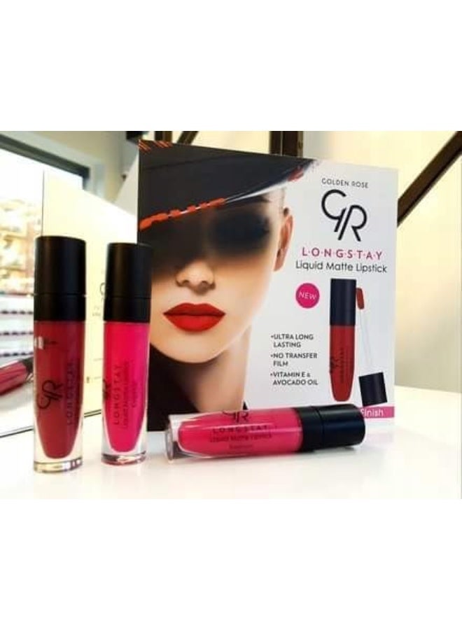 جولدن روز أحمر شفاه سائل غير لامع يدوم طويلا 18 - Image 3