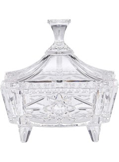 AZAD Elite Shaped Candy Bowl Lid Clear 24cm  - Image 3