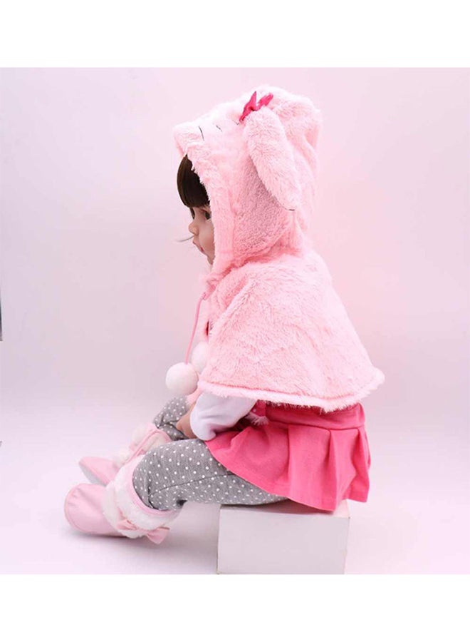 Reborn Baby Doll With Plush Toy 19Inch Eye Color Selection, Pacifier And Bottle 19inch - Image 4