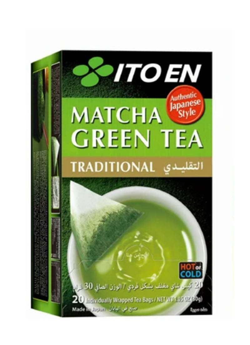 Ito En Traditional Matcha Green Tea 20 Bags 30grams  - Image 1