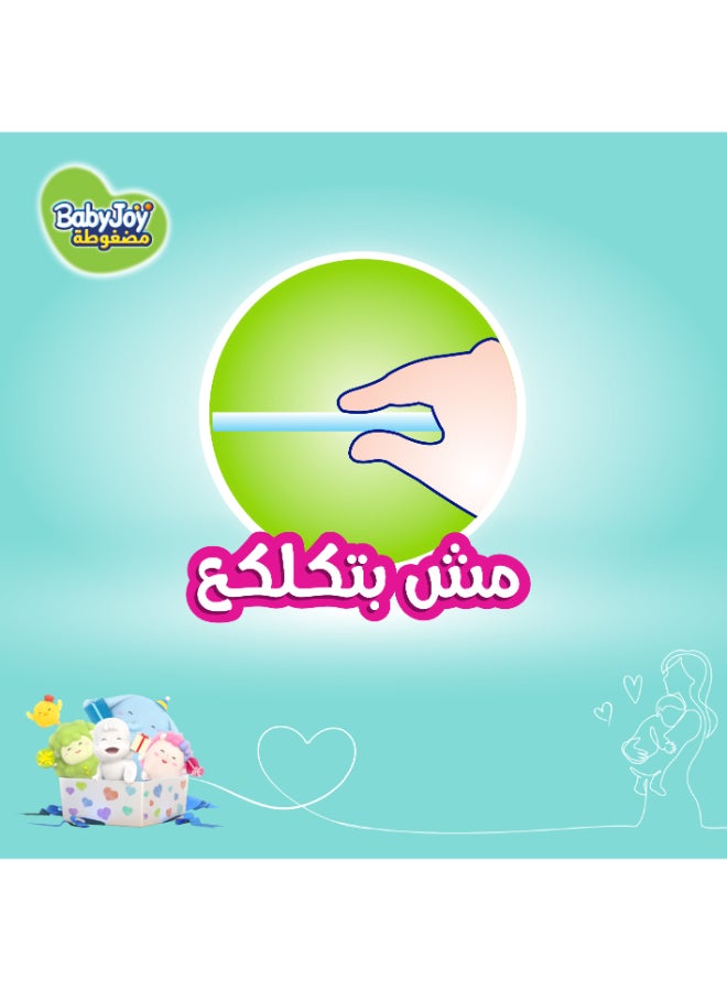 BabyJoy Compressed Diaper with Back Leakage Stopper, Size 4, Large, 10-18 Kg, Mini Pack, 8 Diapers - Image 5