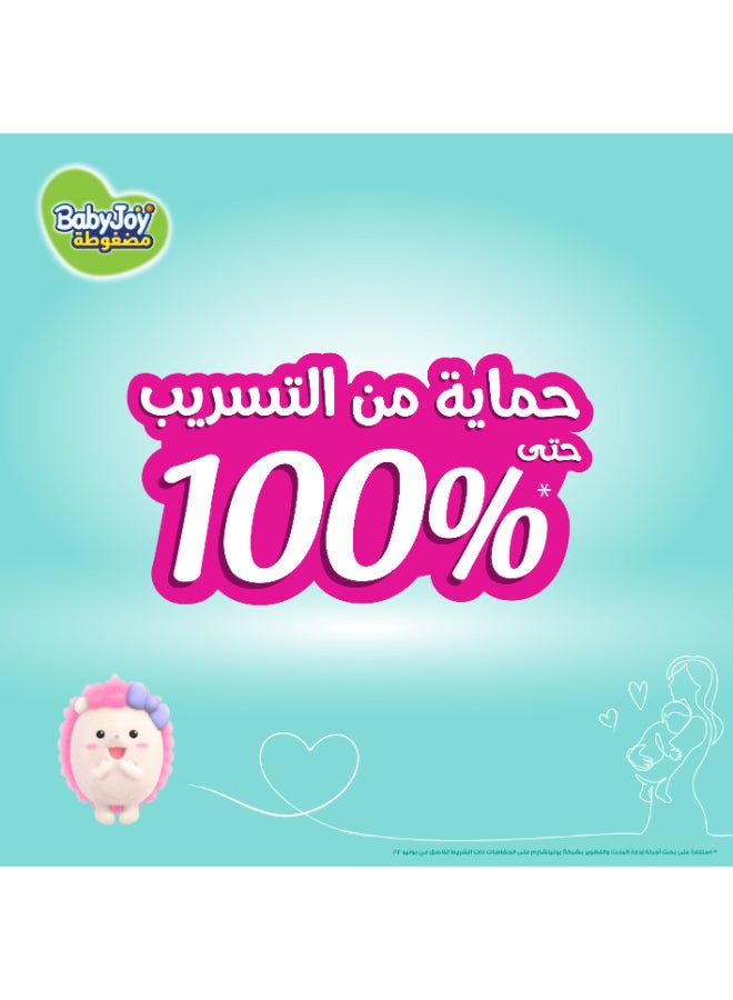 BabyJoy Compressed Diaper with Back Leakage Stopper, Size 3, Medium, 6-12 Kg, Mini Pack, 9 Diapers  - Image 3