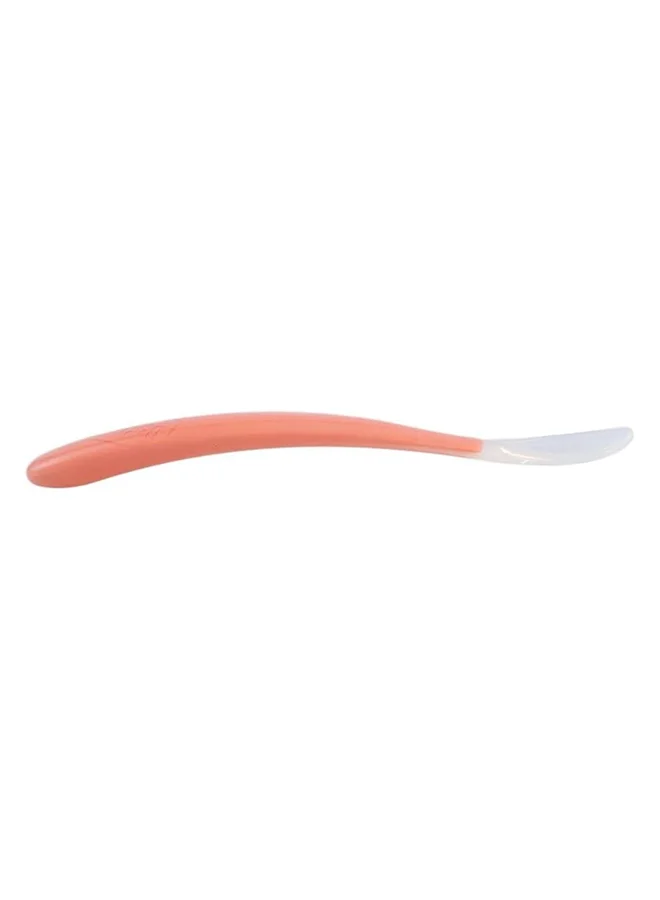 Chicco Soft Silicone Spoon 6M+, Red