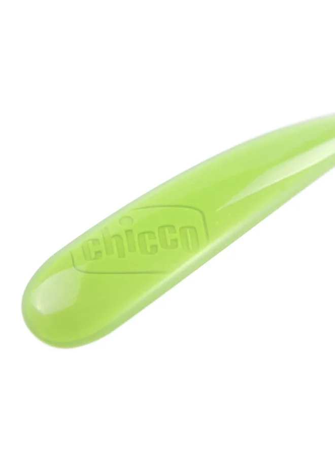 Chicco Soft Silicone Spoon 6M+, Green