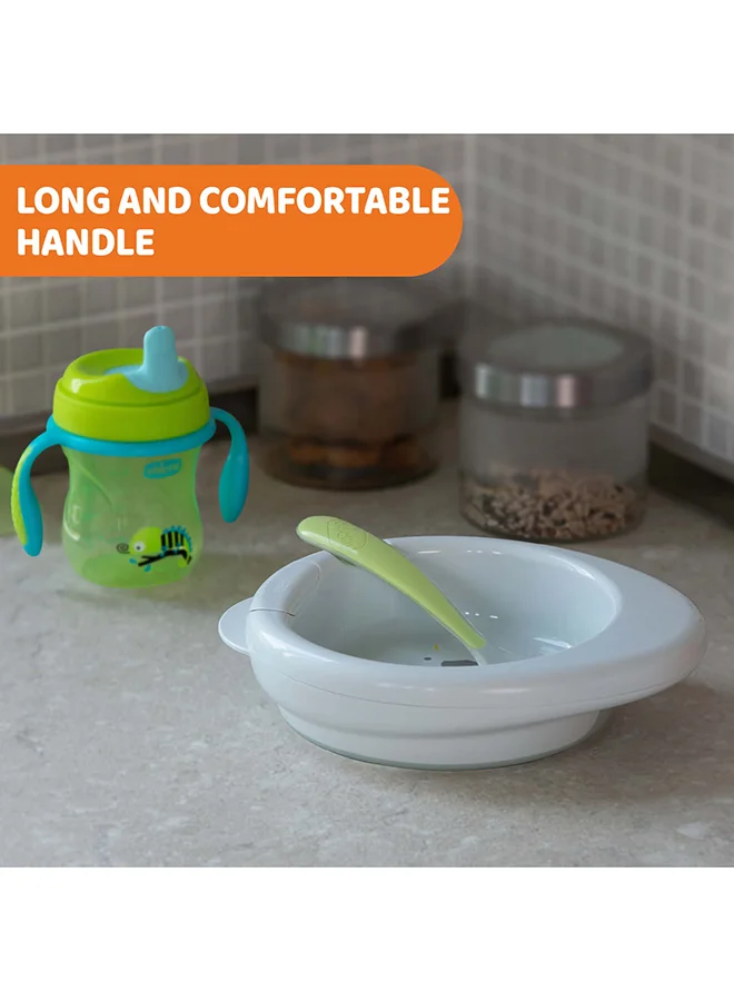 Chicco Soft Silicone Spoon 6M+, Green