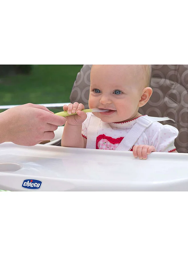 Chicco Soft Silicone Spoon 6M+, Green