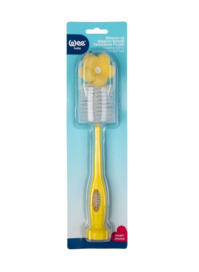 Wee baby Feeding Bottle And Nipple Cleaning Brush Set - Image 1