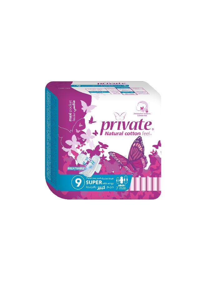 Private Maxi Super 9 Pads