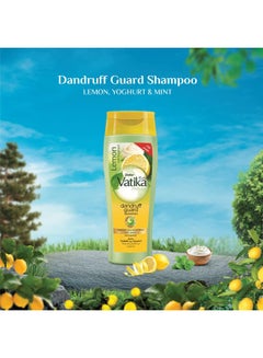 Dabur Vatika Naturals Dandruff Guard Shampoo 180ml + 15% OFF | Lemon & Yoghurt with Natural Extracts | Removes Dandruff From First Wash 180.0ml  - Image 2