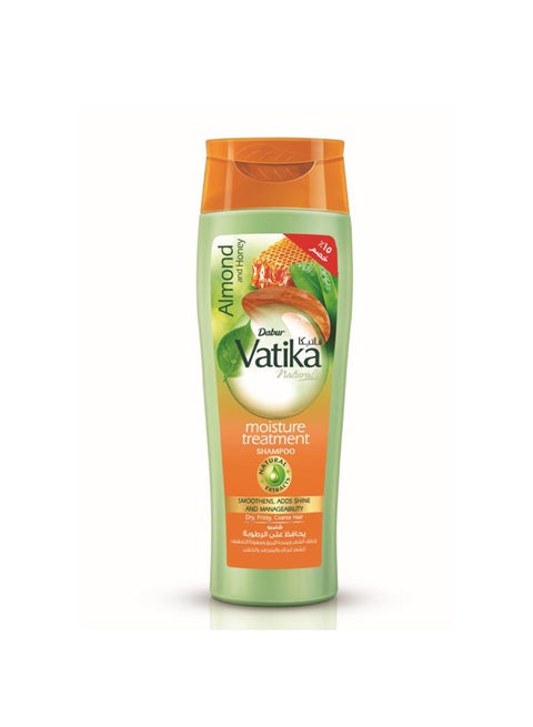 Vatika Naturals Moisture Treatment Shampoo 15% OFF | Almond & Honey | Smoothens, Adds Shine & Manageability | For Dry, Frizzy & Coarse Hair 180ml
