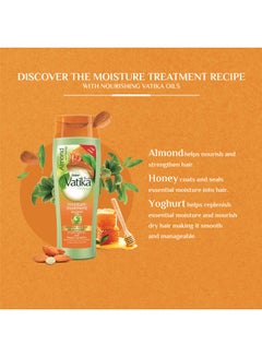 Vatika Naturals Moisture Treatment Shampoo 15% OFF | Almond & Honey | Smoothens, Adds Shine & Manageability | For Dry, Frizzy & Coarse Hair 180ml - pnsku/N20449826A/45/_/1715178793/a8f68abf-c28f-4662-a263-b559c7018c8e