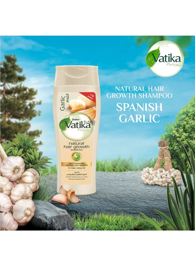 Dabur Vatika Naturals Garlic Shampoo 15% OFF | Helps Maintain Natural Hair Growth | For Weak & Falling Hair 180ml - Image 3