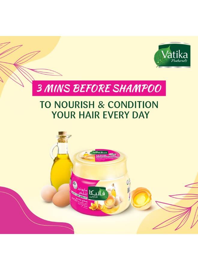 Dabur - Vatika Naturals Repair & Restore Hair Mayonnaise | With Honey, Castor & Marrow For Damaged & Chemically Treated Hair 500.0ml - Image 1