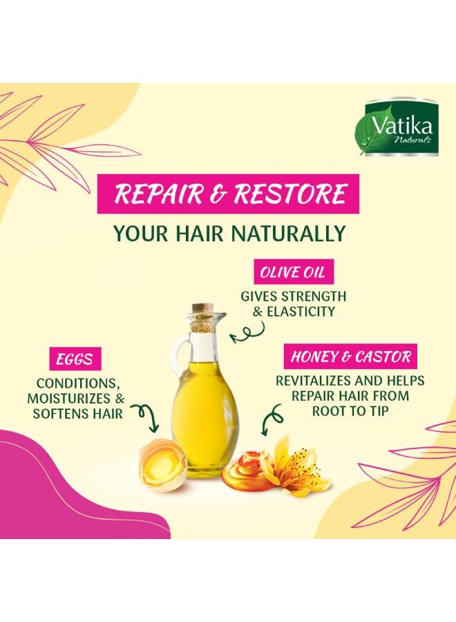 Dabur - Vatika Naturals Repair & Restore Hair Mayonnaise | With Honey, Castor & Marrow For Damaged & Chemically Treated Hair 500.0ml - Image 1