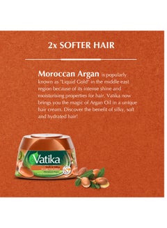 Dabur Vatika Moroccan Argan Styling Hair Cream | Soft & Silky | Heat Protect | For Dull, Dry & Unmanageable Hair 190ml  - Image 4