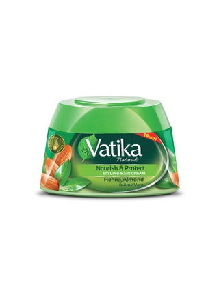 Vatika Naturals nourish & protect styling Hammam cream 125 ml + 10% OFF | henna, almond & aloe vera with nourishing vatika oils 125.0ml - pnsku/N20449847A/45/_/1699524261/283fa4ed-a6a8-4ff9-aa76-5b3caff36af4