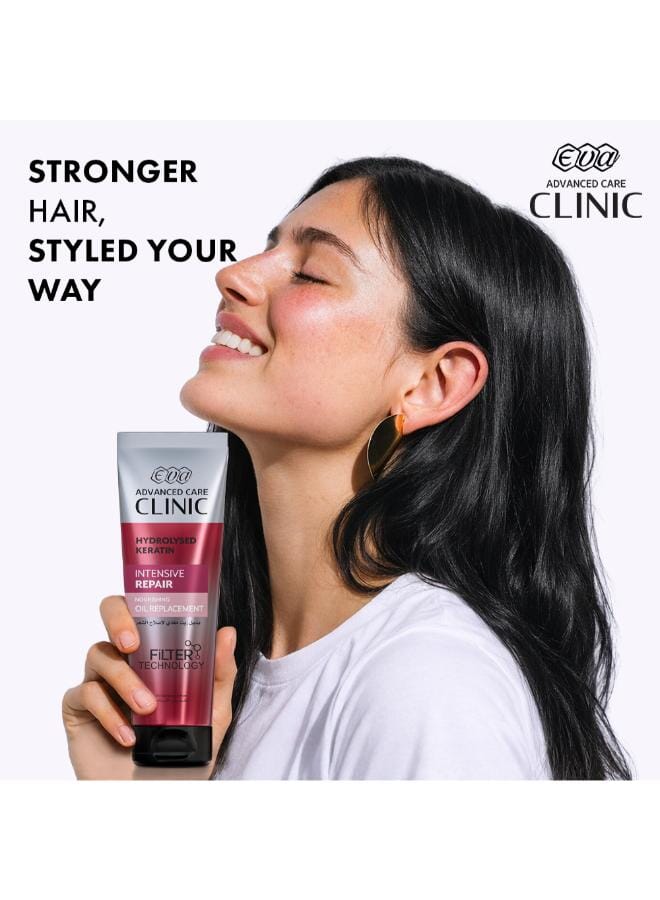 Eva Advanced Care Clinic Hydrolysed Keratin Intensive Repair Oil Replacement 210ml - Image 2
