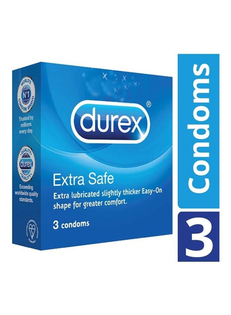 Durex - Extra Safe Condom Pack of 3 - Image 1