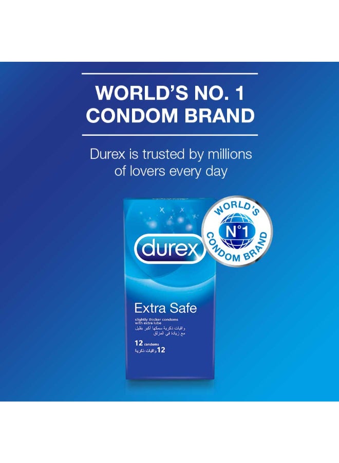 Durex - 12-Piece Latex Extra Safe Condoms - Image 1