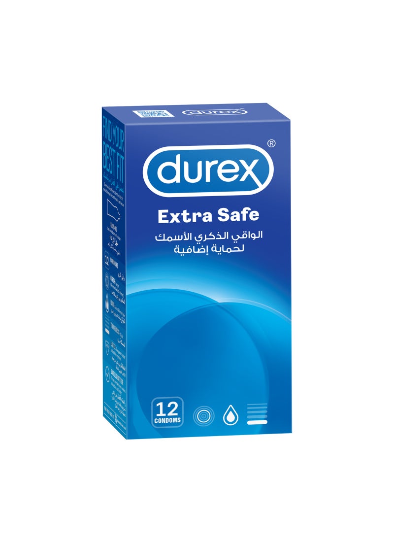 Durex - 12-Piece Latex Extra Safe Condoms - Image 1