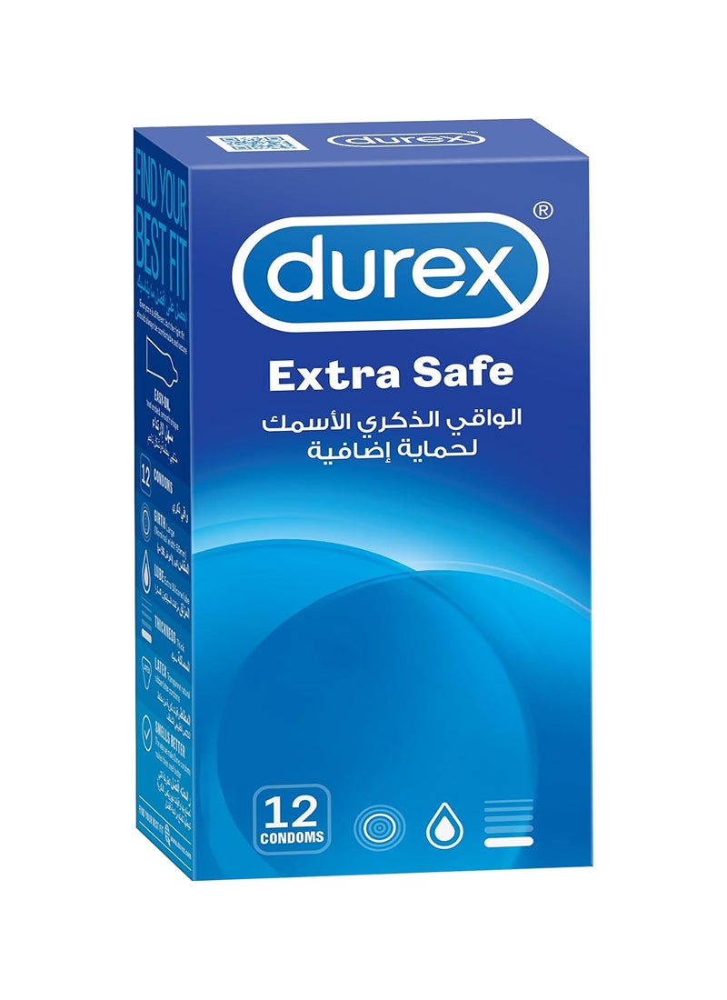 Durex 12-Piece Latex Extra Safe Condoms - Image 1