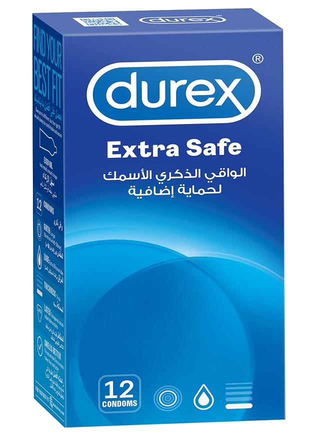 Durex 12-Piece Latex Extra Safe Condoms - Image 1