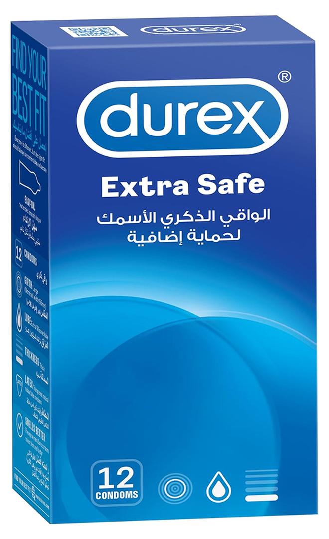 Durex 12-Piece Latex Extra Safe Condoms - Image 1