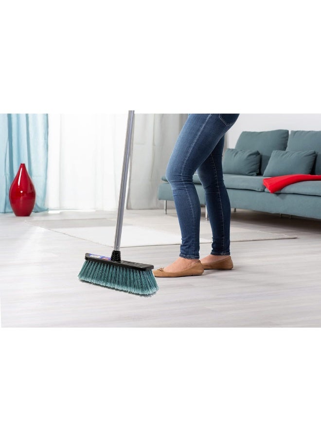 فيليدا مكنسة صديقة للبيئة للأرضيات الداخلية مع مقبض يد مضاد للانزلاق لجميع أنواع الأرضيات، شعيرات مرنة متعدد الألوان 135 cm - Image 4