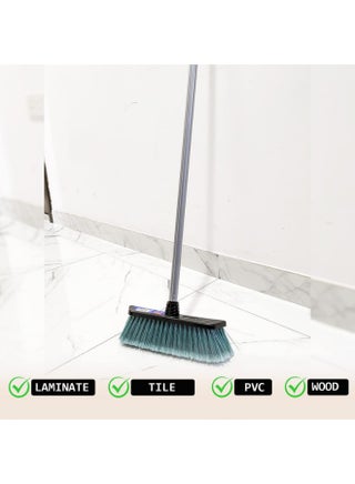 فيليدا مكنسة داخلية ECO، كنس يومي بشعيرات متينة وتصميم خفيف لالتقاط الغبار والفتات والشعر – قطعة واحدة | مثالية لـكنس الغبار والفتات والشعر على الأرضيات الداخلية مع تنظيف يومي قوي متعدد الألوان 135 cm - view 3