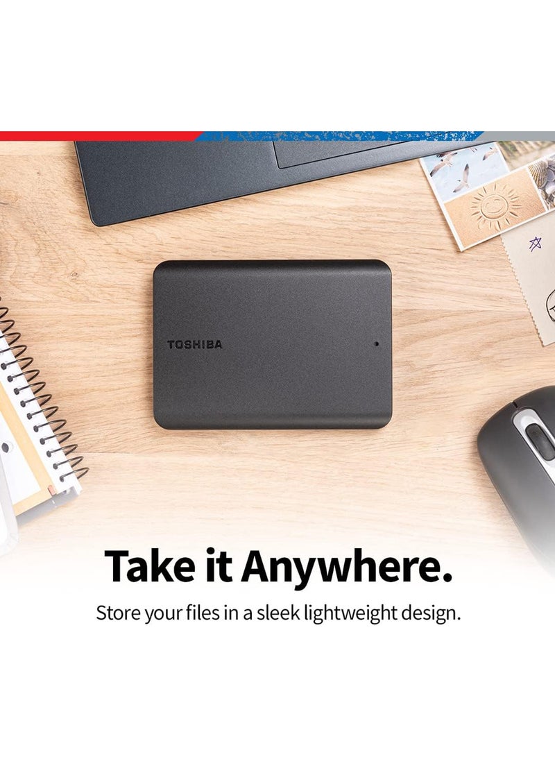 Toshiba Canvio Basics 1TB Portable External Hard Drive USB 3.0, Black 1 TB - Image 4