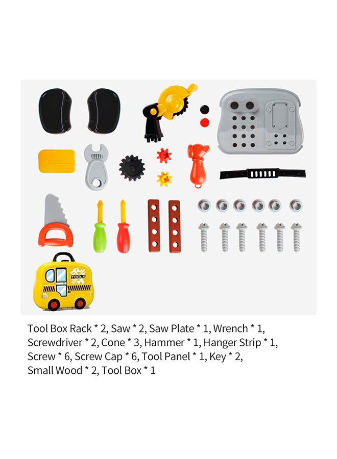 جو توي طقم أدوات للأطفال مكون من 31 قطعة للعب التظاهري يصلح كهدية للأطفال للصبيان والفتيات 28x25x37.5سم - Image 4