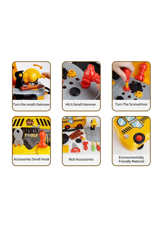 جو توي طقم أدوات للأطفال مكون من 31 قطعة للعب التظاهري يصلح كهدية للأطفال للصبيان والفتيات 28x25x37.5سم - Image 3