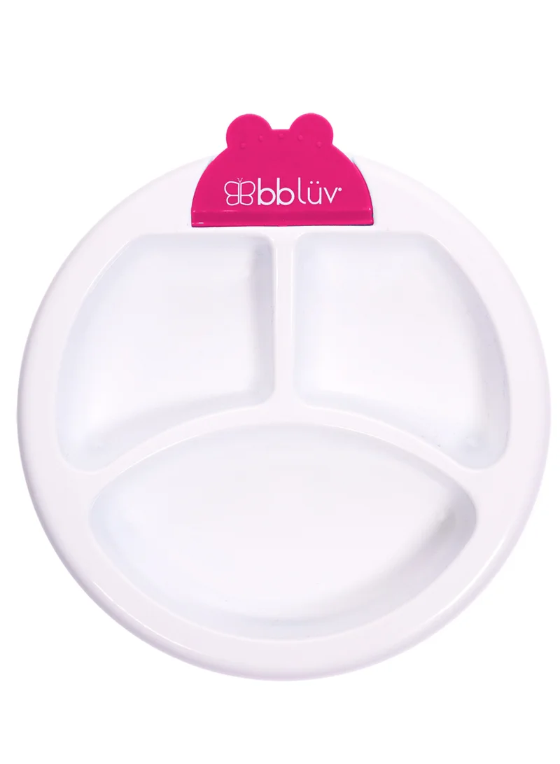bbluv Platö – Warm Feeding Plate for Babies & Toddlers – Keeps Food Warm, Non-Slip Suction Base, Divided Sections – Easy to Clean & BPA-Free – Aqua