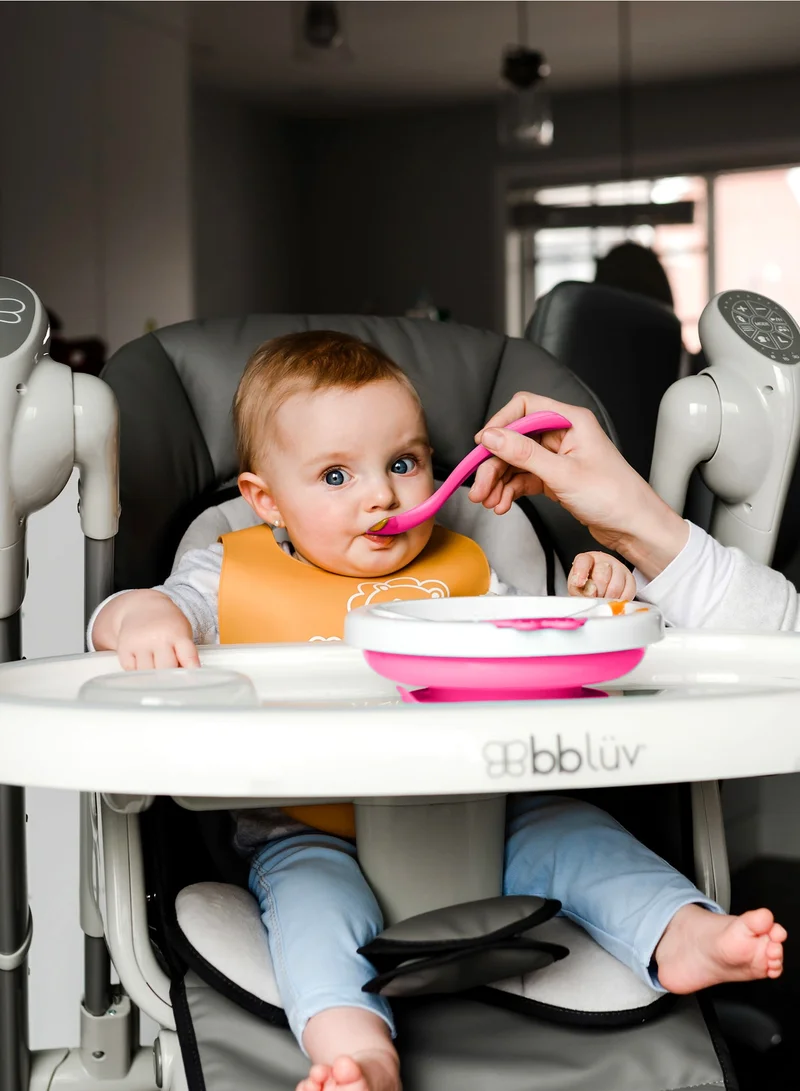 bbluv Platö – Warm Feeding Plate for Babies & Toddlers – Keeps Food Warm, Non-Slip Suction Base, Divided Sections – Easy to Clean & BPA-Free – Aqua