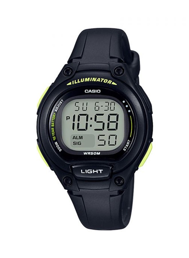 كاسيو ساعة يد رقمية بسوار من الراتينج طراز LW-203-1BVDF للنساء - Image 1