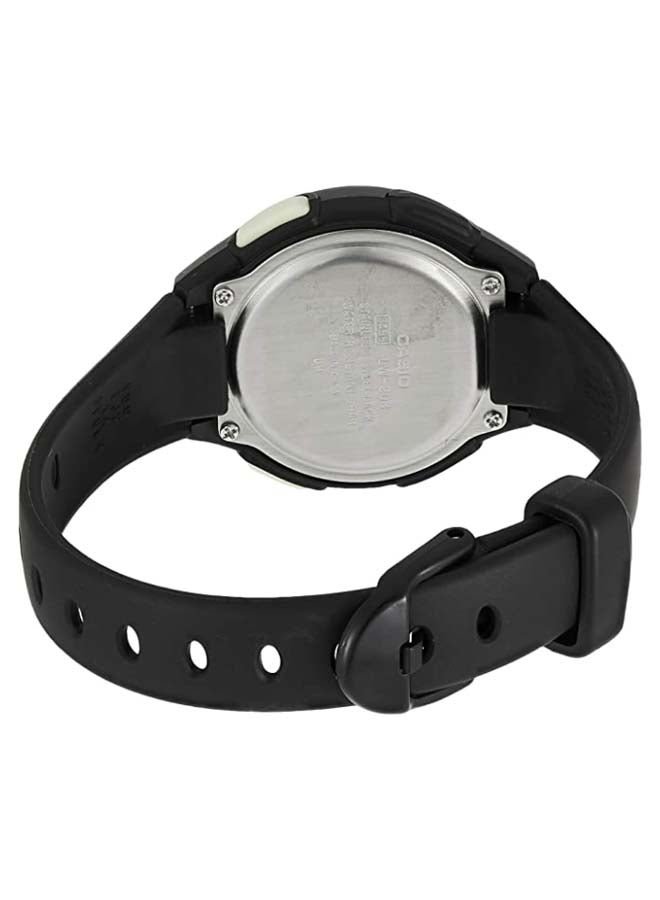 كاسيو ساعة يد رقمية بسوار من الراتينج طراز LW-203-1BVDF للنساء - Image 2