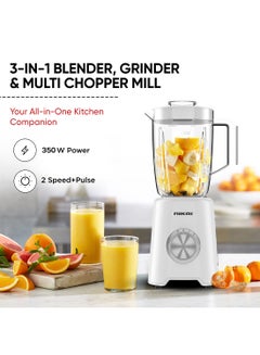 نيكاي خلاط كهربائي 3 في 1 1.5 L 600 W NB1900NA1/ NB2900EB2 أبيض/ شفاف  - Image 3