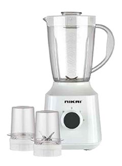 نيكاي خلاط كهربائي 3 في 1 1.5 L 600 W NB1900NA1/ NB2900EB2 أبيض/ شفاف  - Image 1
