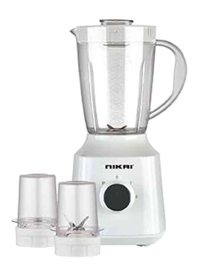 نيكاي - خلاط كهربائي 3 في 1 1.5 L 350 W NB1900NA1/ NB2900EB2 أبيض/ شفاف - Image 1
