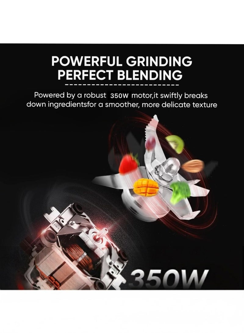 NIKAI 3-in-1 Blender with 1.5 Ltr Liquid Jar, 1 Coffee Grinder & 1 Meat Mincer, 2 Speeds, Stainless Blades, Unbreakable Jar, Perfect for Dry And Wet Fine Grinding, Mixing & Juicing 1.5 L 350 W NB1900NA1 White - Image 4