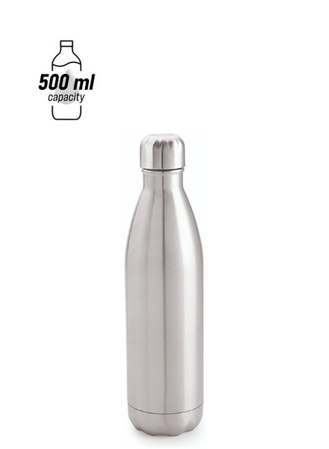 Vacuum Cola Water Bottle Silver