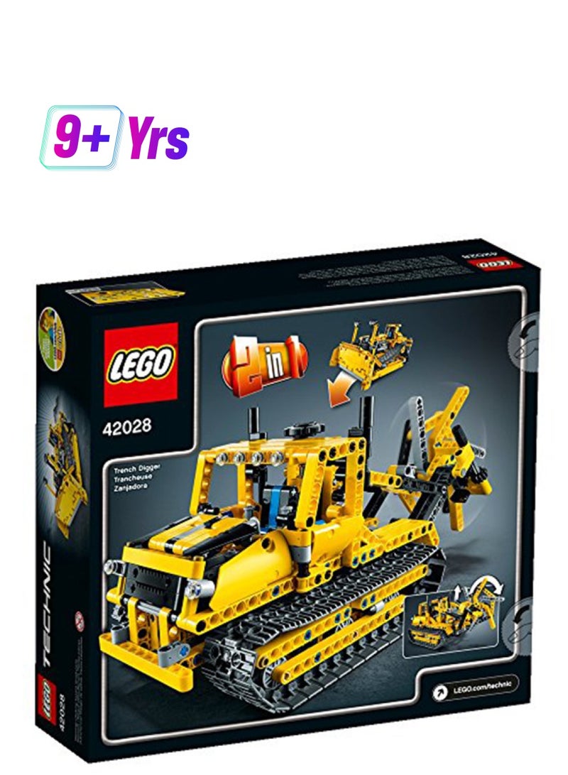 ليغو مجموعة لعبة بناء بتصميم بلدوزر من سلسلة تكنيك من 617 قطعة طراز 42028 42028 617 9+ سنوات - Image 1