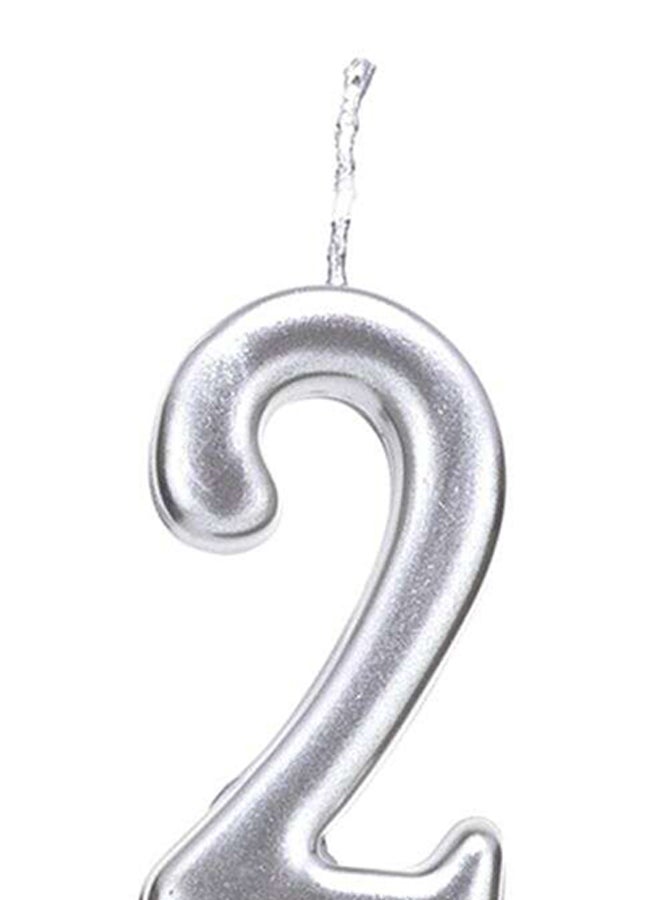 Cool Baby Number 2 Happy Birthday Candle 2 x 4cm - Image 2