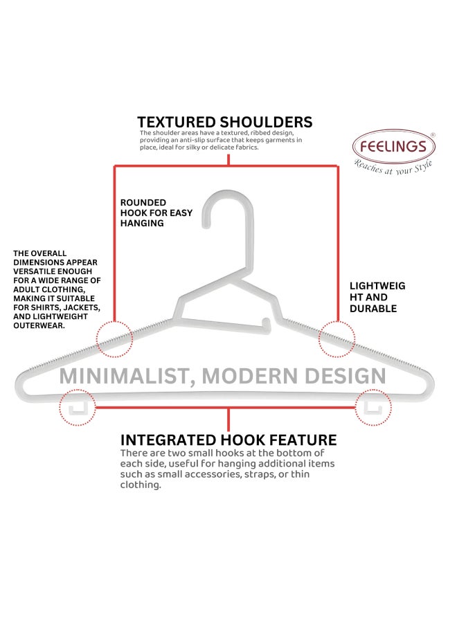 Feelings 5-Piece Hanger Set White  - Image 5