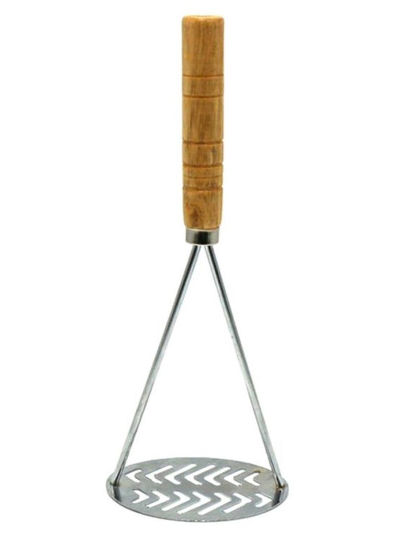 Cool Baby Stainless Steel Potato Masher Silver/Beige 25x8cm - Image 1